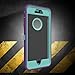 iPhone 6 Plus Case, iPhone 6S Plus Case, ToughBox® [Armor Series] [Shock Proof] [Purple | Aqua] for Apple iPhone 6 Plus Case [With Holster & Belt Clip] [Fits OtterBox Defender Series Belt Clip]