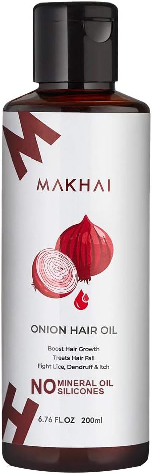 Makhai Premium Onion Hair Oil for Hair Growth with 21 Vital Oils and Natural Ingredients 200ml