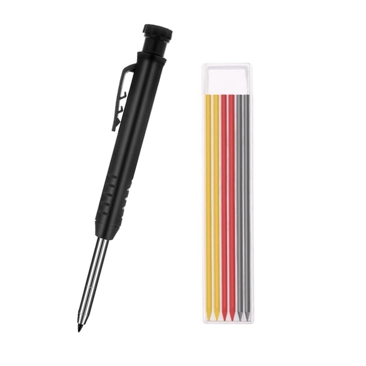 paymali Deep Hole Marker, Durable Marker with Sharpener and Retaining Clip, Special Refill