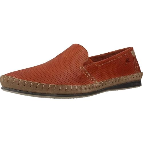 Fluchos Men�s Bahamas Moccasins, Orange Cotto, 8 8.5 UK