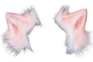 VIGVAN KYC Animal Ears Kawaii Plush Cat Ears Hair Clip Headdress Halloween Cosplay