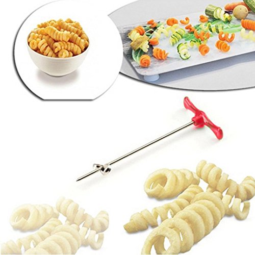 Botrong Rotating Machine Manual Magic Roller Spiral Slicer Radish Potato Spiral Cutter - Thumbnail 4