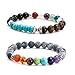 Counting Stars Lava Rock Beads Bracelet Chakra healing energy gemstone bracelet Stretch Men Women