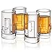 JoyJolt Revere 4-Pack Heavy Base Shot Glass Set, 2-Ounce Ultra Clear Shot Glasses