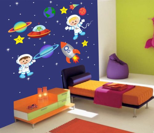 space wall decals for nursery