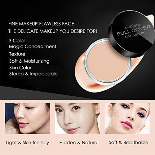 1PC Face Beauty Contour Concealer Cream Corrector Foundation Dark Circle Perfect Cover (Color : 01#)
