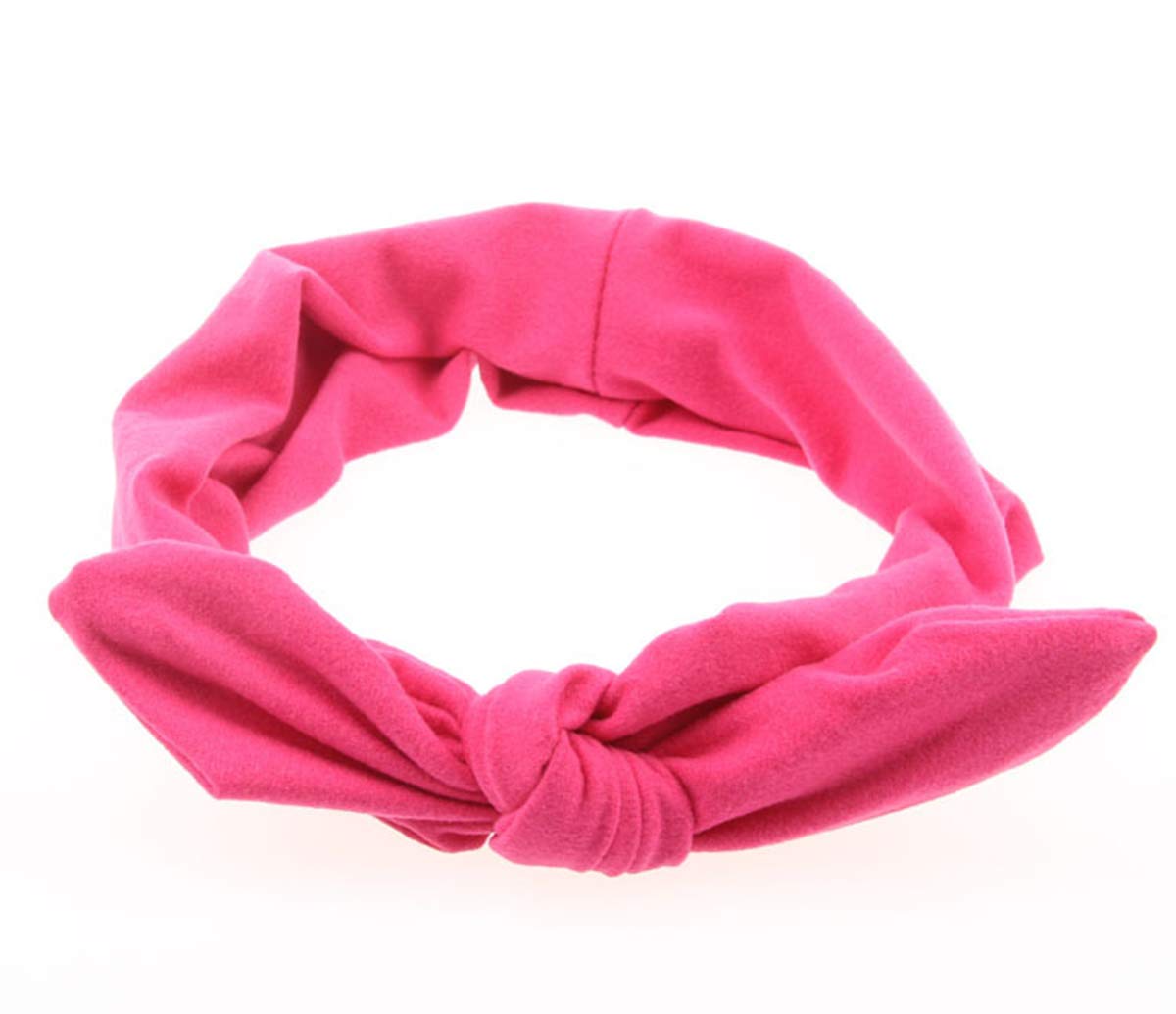 KAEHA SUN-074-08 1 Solid Color Classic Elastic Hair Band for Women, Rose Red