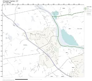 Amazon.com: ZIP Code Wall Map of Chester Center, CT ZIP Code Map