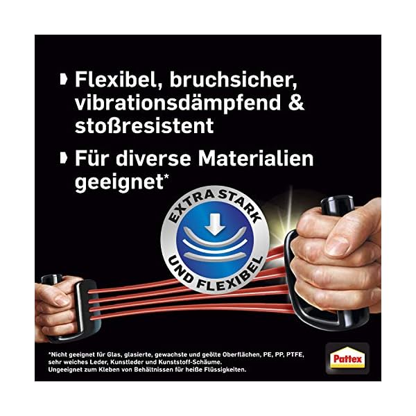 Pattex Sekundenkleber Ultra Gel Mini Trio, extra starker & flexibler Superkleber in 3 Tuben, Sekundenkleber Gel für z. B… – Bild 5