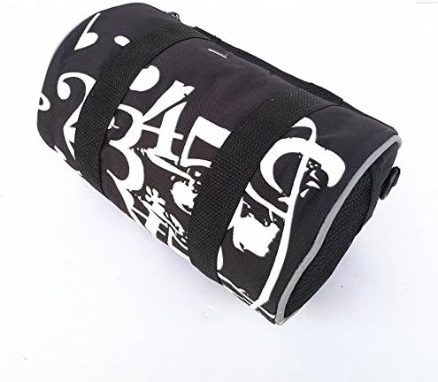 LWJgsa A Bicycle Front Cross Folding Handlebar Bag White