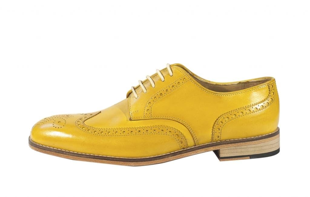 mustard brogues