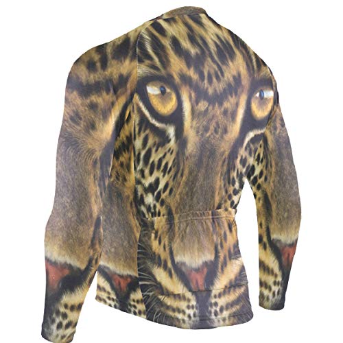 SLHFPX Tiger Face Portrait Mens Cycling Jersey Top Full Sleeve Outdoor Biking Skinsuits Outfit