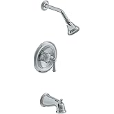 PROFLO PF4830G Bartlett Tub and Shower Trim Package with 1.8 GPM Single Function Shower Head - Chrome