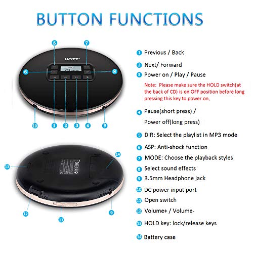 4 Portable+Personal+Headphones+Anti+Skip+Anti+Shock