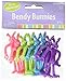 Smiling Bendy Bunnies Figurine - 3 x 1 1/2 - Assorted Colors - Pack of 8
