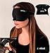 Sleep Mask by Sentical® Lightweight Adjustable 3D Eye mask with Earplugs, Best for naps and Travel, Super Soft and Contoured Light Blocking Sleep Mask for A Full Night Sleep (Black)