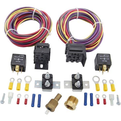 Buy JEGS Dual Fan Wiring Harness And Relay Kit 30 Amp Includes 80