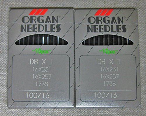 Bernina 950 - D/Bx1- Sewing Needles Size 80/12, 90/14, 100/16 (1 Order of Each Size -2 Pkgs = 20 Needles)See Description (100/16)