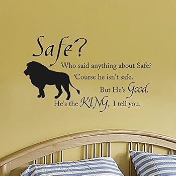 chronicles narnia stickers wall decal aslan children vinyl nursery safe decor quote classroom room baby x22 amazon