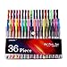 Tanmit Colored Gel Pens Set - 36 Pack Color Pen Perfect for Adults & Kids Coloring Books, Drawing, Writing, Office, Art and Craft