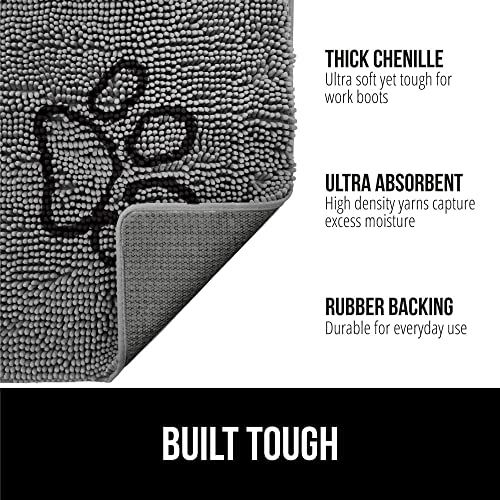 Gorilla Grip Soak Stopper Absorbent Indoor Chenille Doormat, 36x24
