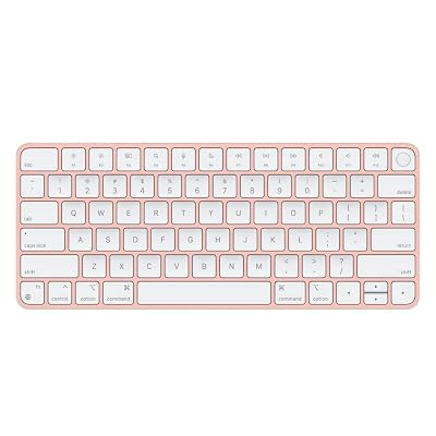 Apple Magic Keyboard with Touch ID for Mac Models with Apple Silicon (QWERTY English) Pink (Renewed)