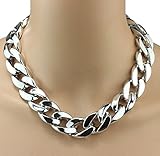 Usstore Women Shiny Link Celebrity Necklace Chain Beads Choker Pendants Partty Gift Alloy (Sliver)