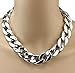 Usstore Women Shiny Link Celebrity Necklace Chain Beads Choker Pendants Partty Gift Alloy (Sliver)
