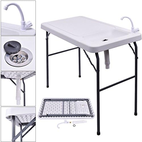 DreamHank Folding Portable Hunting Cleaning Cutting Camping Fish Table
