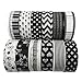 MOEUP 5pcs Dekorative Washi Masking Tape - Each Tape 15mm x 10m