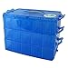 EnviUs SnapCube - Snap & Stackable Storage Case for Rainbow Loom + Arts & Crafts - Blue
