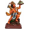 KRISHNAGALLERY1 Marble Dust Polyresin Pahad Sanjeevani Parbat Hanuman Ji Statue Bala Ji Murti For Pooja Home Temple Idol, Pack of 1 (Multicolor), Idol