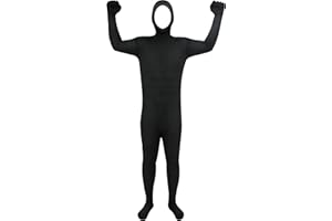 GEYOGA Halloween Open Face Full Bodysuit Spandex Open Face Cosplay Costume Stretchy Zentai Body Suit Unisex Full Body Unitard