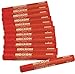 Dixon 52000 Lumber Marking Crayons, Red, 12-Pack