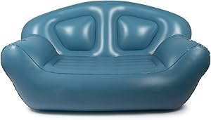 Milliard Inflatable Couch/Air Sofa – Perfect Lounger for Camping, Beach and Home (Blue)