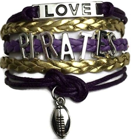 Loloma John R Rogers Football Fan Adjustible Bracelet in Purple and Gold. Purchase Supports Pirate Football Pipeline. Help Us Build Pirate Nation!