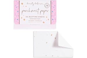 Beauty Bakerie Parchment Paper Oil Blotting Sheets for Face, Makeup Essentials for Oily Skin, Blotting Papers for Face, Oil Control Absorbing Sheets, 100 Sheets