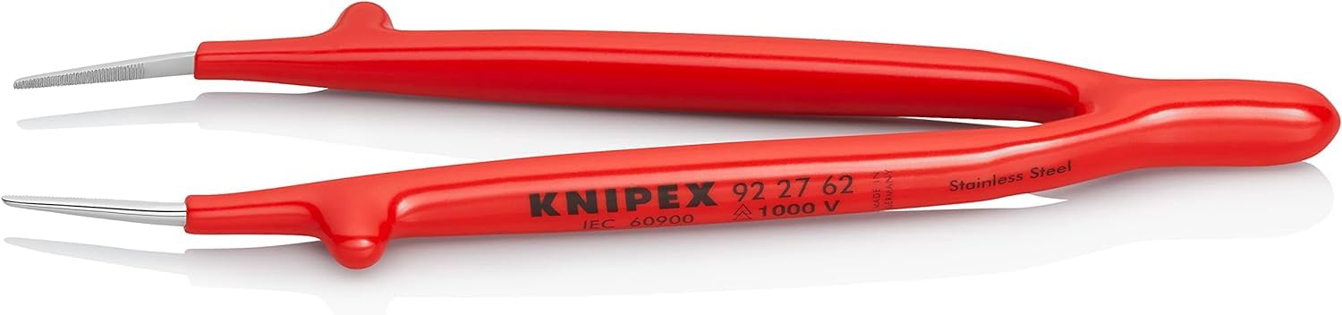 KNIPEX Universal Tweezers Insulated 1000V-insulated (150 mm) 92 27 62, red