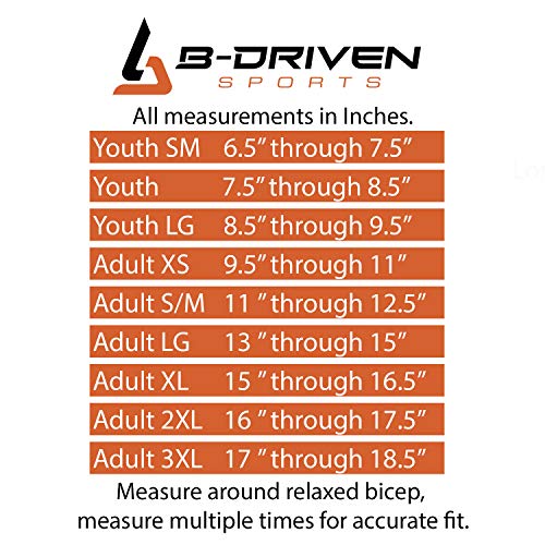 image for B-Driven Sports Pro-Fit Sports Compression Arm Sleeve | w/Anti-Slip Si