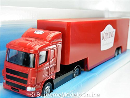SCANIA BOX TRUCK MR KIPLING LORRY 1/64TH SIZE OPENING BACK VERSION R0154X{:}