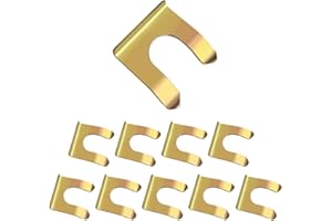 10PCS Brake Line Clips - High Grade Metal U Shaped Brake Hose Clips with 360° Clamping Force Concentration for Convenient Usi