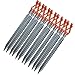 All one tech Pack of 12, 7075 Aluminum Outdoors Tent Stakes Pegs