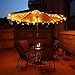 Abeja 25Ft Outdoor Patio String Lights, G40 Outdoor Globe String Lights with 27 Clear Bulbs, Hanging Light for Porch Backyard Deck Bars Wedding Indoor Decor, E12 Base, 5W Black Wire