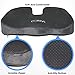 Laneo Back Support Seat Cushion - Coccyx Cushion for Sciatica, Back Pain Relief & Tailbone Pain Great for Office Chair, Sitting on The Floor & Car Driver Seat (Gray)