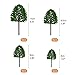 KUUQA 26PCS Model Trees, Diorama Tree,Train Tree Railroad Scenery Diorama Model Architecture Trees for DIY Scenery Landscape(No Stands)