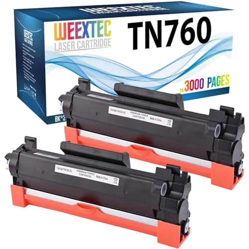 1PK TN760 Cartuccia Toner Per Brother MFC-L2710DW HL-L2395DW DCP - Foto 3