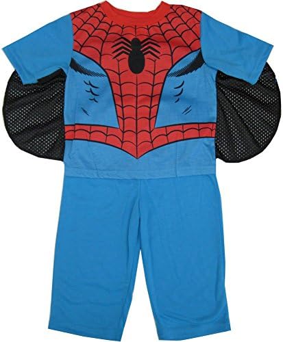 Marvel Little Boys Spiderman Superhero 2 Pc Pajama Set 3T Sky Blue