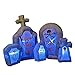 SEASONBLOW 6.6 Ft Inflatable Halloween Gravestone Inflatables Tombstone Graveyard Headstone Scene Decoration for Home Yard Lawn Garden Party Indoor Outdoor