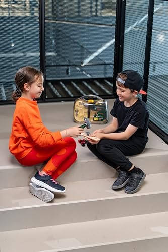 Theo klein 8416 maleta de ferramentas bosch, grande i kit de ferramentas de 16 peças i inclui furadeira alimentada por bateria com luz e som i brinquedo para crianças a partir de 3 anos