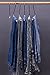 J.S. Hanger Open Ended Anti-rust Metal Pants Hangers with Non-slip Rubber Coating, 20-Pack
